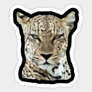 Leopard Polygon - Kenya / Africa Sticker